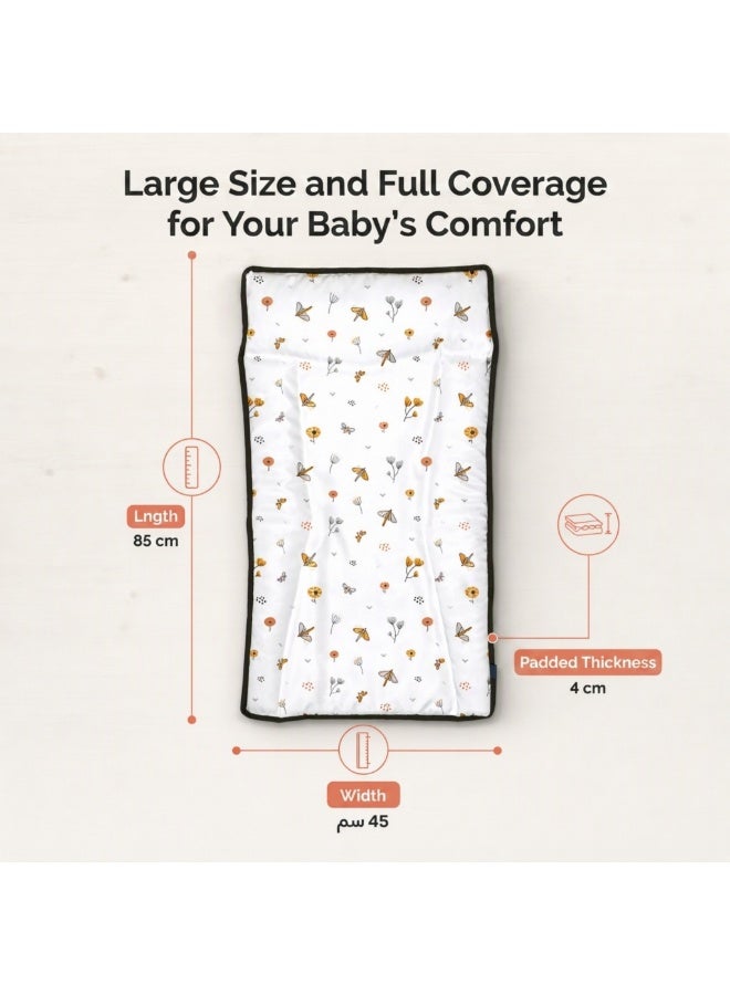 Hummingbird Premium Waterproof Baby Changing Mat – Soft Portable Diaper Changing Pad with Easy-Clean Surface for Newborn & Toddler, Butterflies Design - Image 4