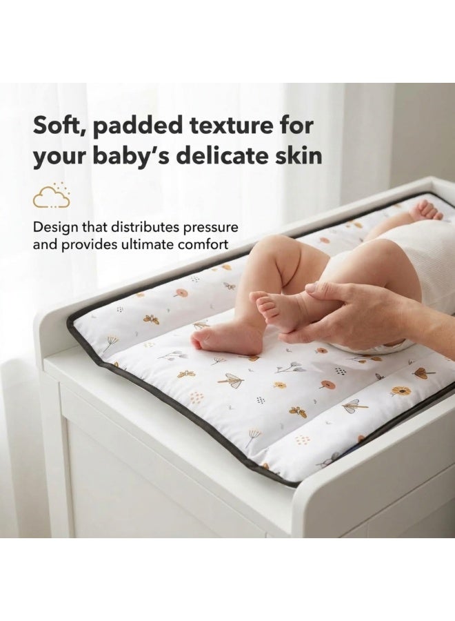 Hummingbird Premium Waterproof Baby Changing Mat – Soft Portable Diaper Changing Pad with Easy-Clean Surface for Newborn & Toddler, Butterflies Design - Image 5