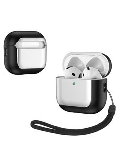 Suitable For Airpods 4 For Apple Bluetooth Protective Case Pro2 Electroplated Leather Anti-drop Business 6 Generation Headphone Case-Color:Silver-Applicable Models:Airpods 4 Anc Noise Reduction Version With Sound Hole At The Bottom