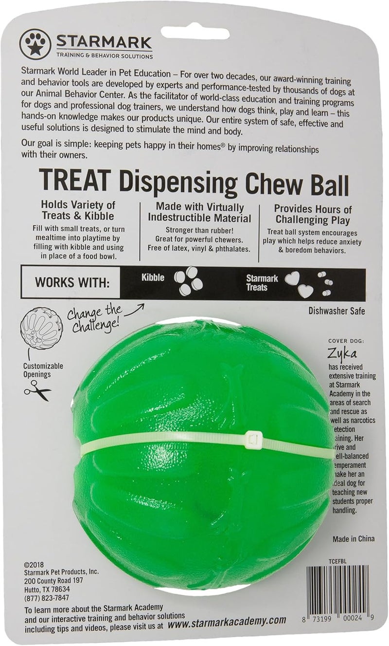 Starmark Large Treat Dispenser Chew Ball for Dogs - Interactive Pet Toy - Image 3