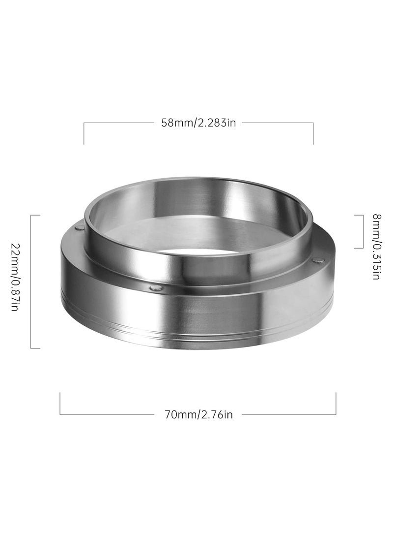 دوغي مصفاة جرعات الإسبريسو مقاس 58 مم مع مغناطيس، حلقة جرعات القهوة الفولاذ المقاوم للصدأ من دوجي متوافقة مع Порتفيلتر (58 مم) - Image 2