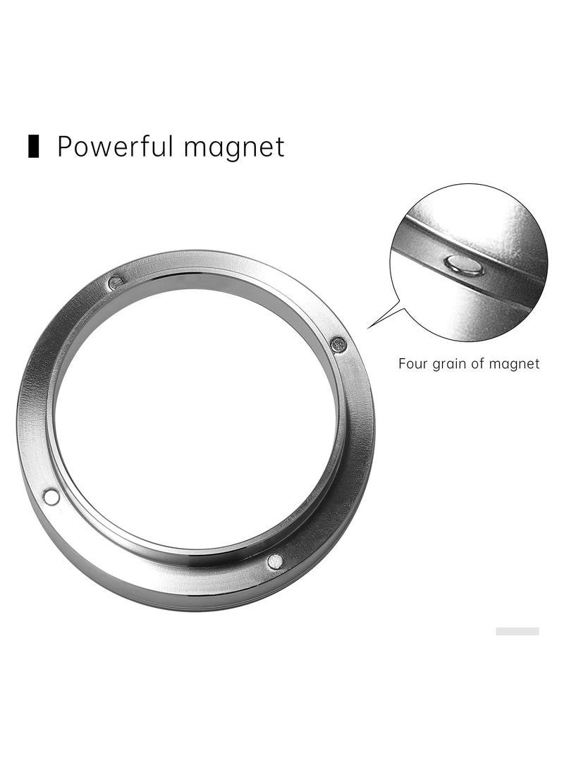 دوغي مصفاة جرعات الإسبريسو مقاس 58 مم مع مغناطيس، حلقة جرعات القهوة الفولاذ المقاوم للصدأ من دوجي متوافقة مع Порتفيلتر (58 مم) - Image 4