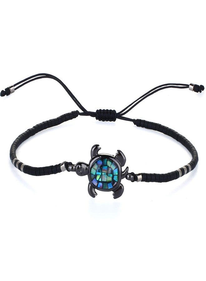 KELITCH Turtle Bracelets Abalone Shell Beads Bracelet Adjustable Friendship Bracelet Tropical Beach Sand Bracelet for Women - Image 1