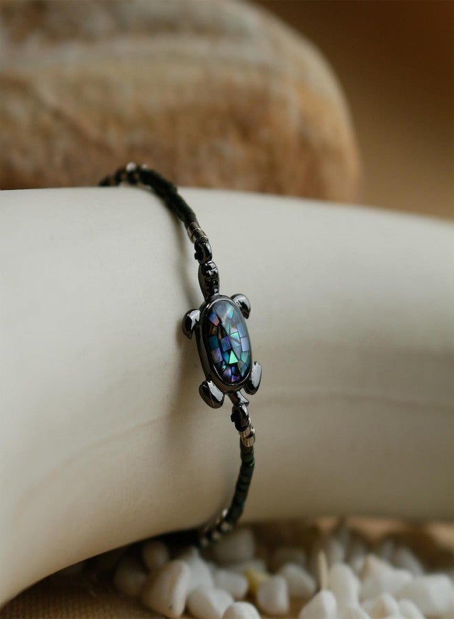 KELITCH Turtle Bracelets Abalone Shell Beads Bracelet Adjustable Friendship Bracelet Tropical Beach Sand Bracelet for Women - Image 4