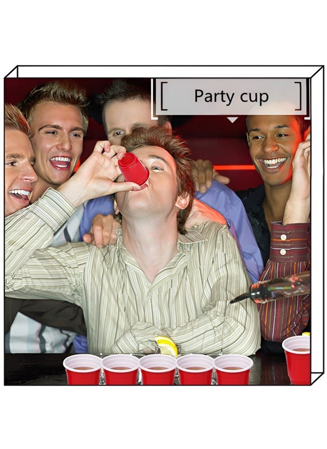 Beauenty Mini Disposable Shot Cups,120 Count 2oz Red Plastic Cups,party Cups,game Cups,jello Shots, Coffee Cup,suitable For Condiments, Snacks, Fruits,Samples And Tasting Cups,reusable Plastic Cups  - Image 4