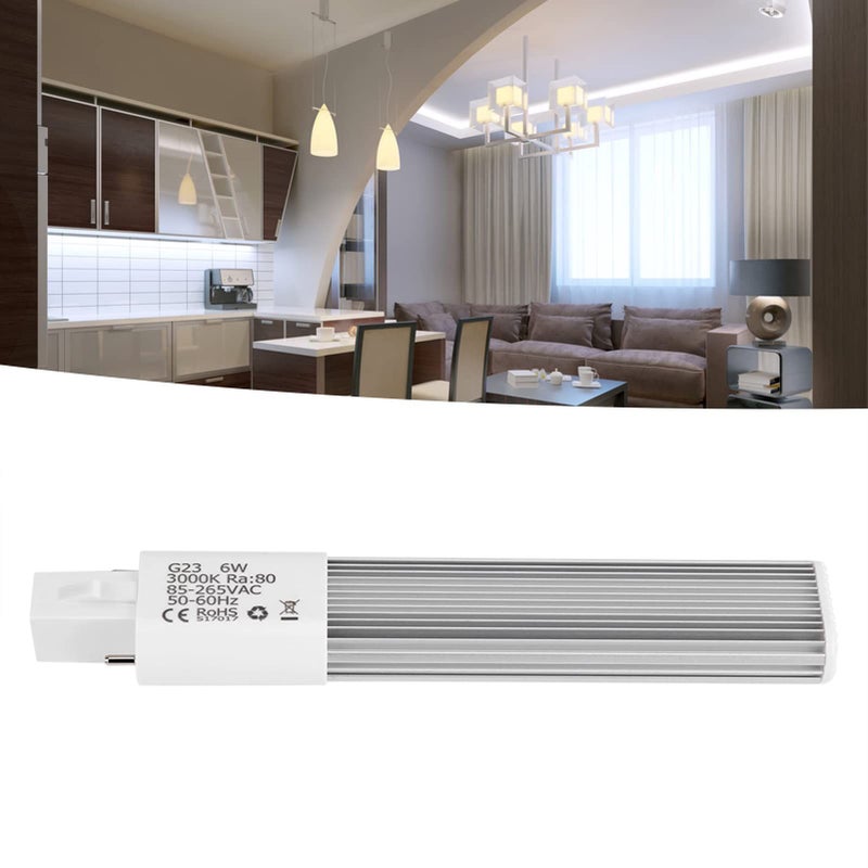 G23 LED Tube Light 6W 2 Pin Warm White Horizontal Recessed Indoor Fixture - Image 3