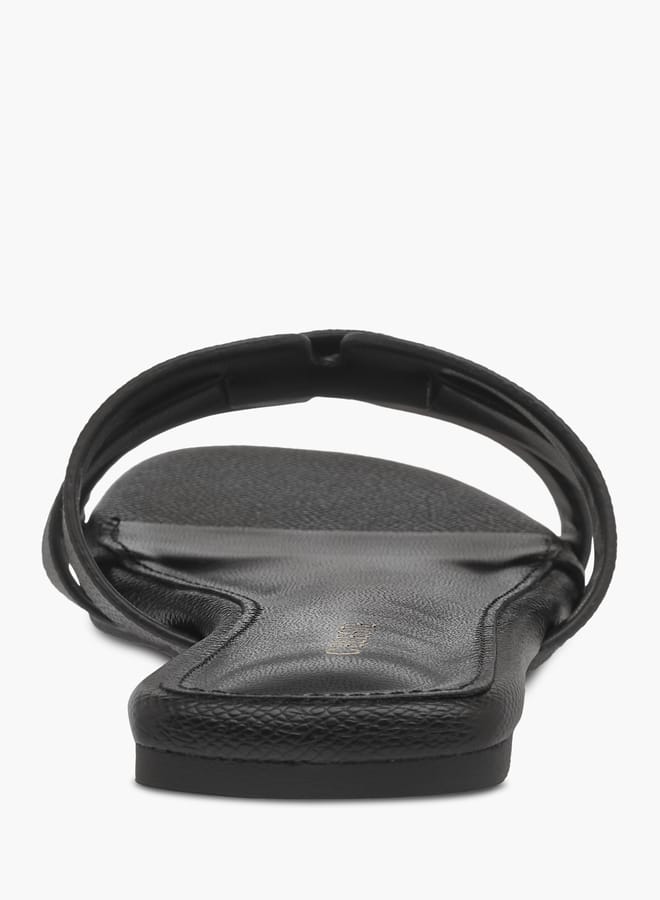 سيليست صنادل نسائية انزلاقية بنقوش مع إغلاق سهل الارتداء - Image 4