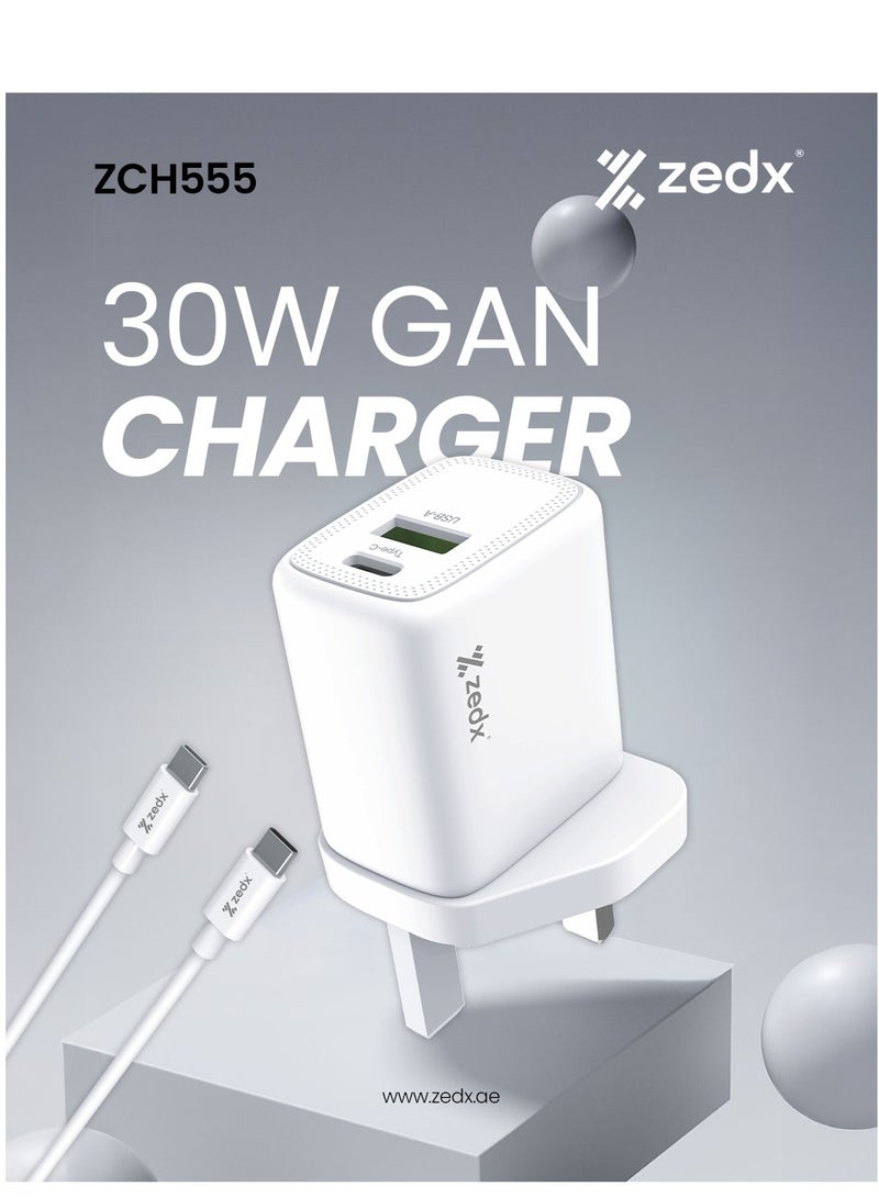 ZEDX ZCH 55 30W GAN CHARGER