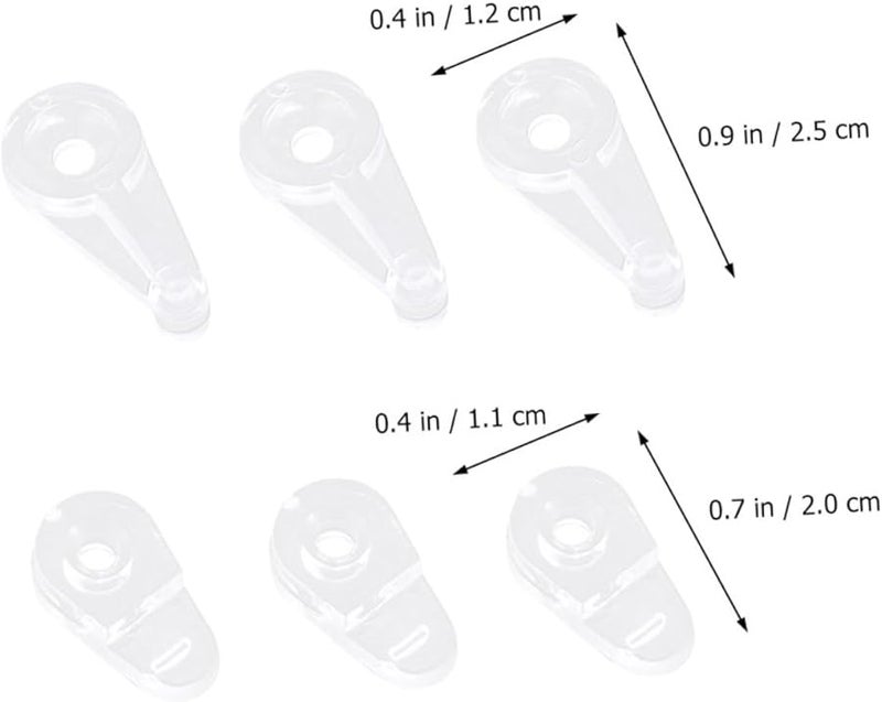 ARTIBETTER 50 قطعة مشابك زجاج مسامير تركيب مرآة حامل خزانة مشابك تثبيت ثابت ألواح زجاج - Image 3