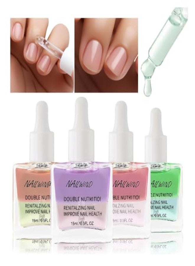 Nailwind Double Layer Cuticle Oil - Revitalizing Nail & Cuticle Treatment with Dropper, Moisturizing Nail Care for Dry, Damaged Nails, 0.5 fl oz For Home, salon, manicure & pedicure care (Lemon, 15ml) - Image 3