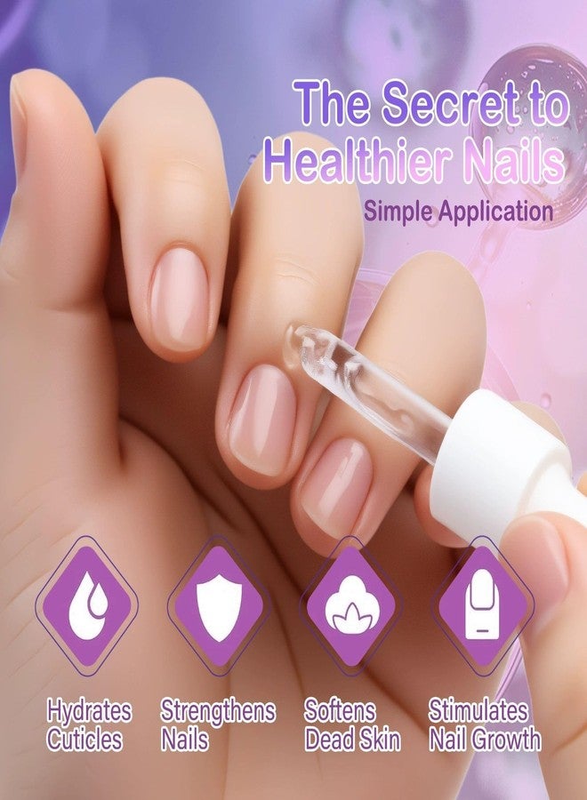 Nailwind Double Layer Cuticle Oil - Revitalizing Nail & Cuticle Treatment with Dropper, Moisturizing Nail Care for Dry, Damaged Nails, 0.5 fl oz For Home, salon, manicure & pedicure care (Lemon, 15ml) - Image 4