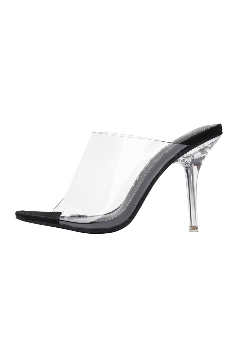Cape Robbin Stealthy Clear Mule Sandals - Image 1
