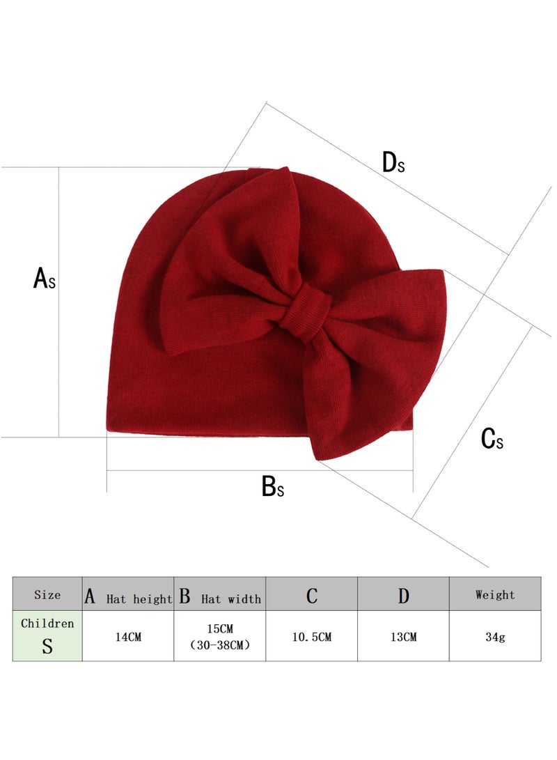 Newborn Bowtie Pullover Hat Blue  - Image 3