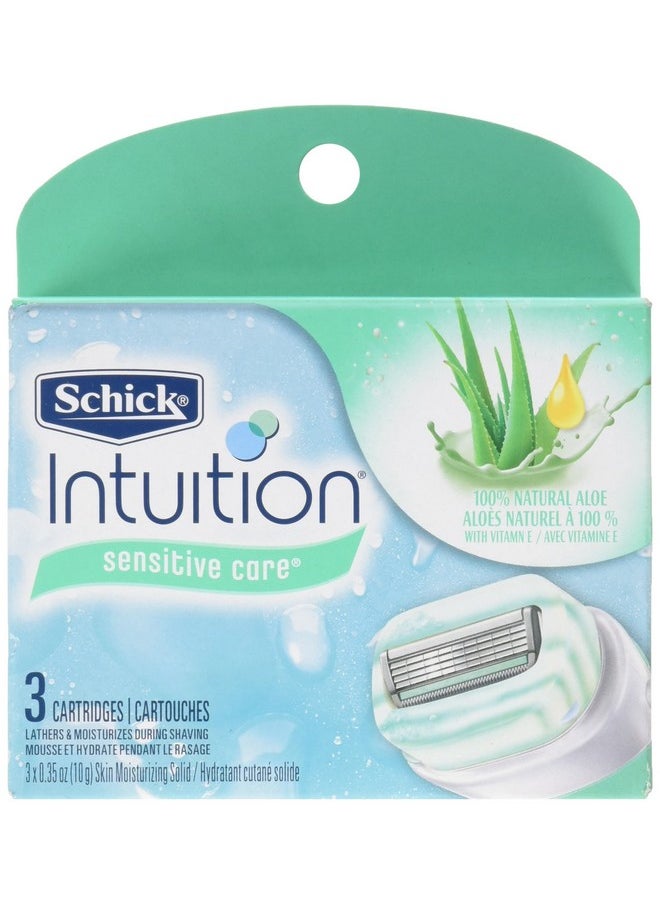 Intuition Schick Intuition Sensitive Care Razor Blade Refill Cartridges, 3 Count (Packaging may vary) 