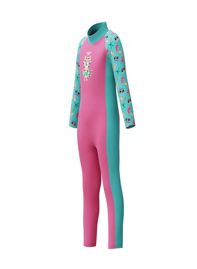 Speedo Girl's Swimsuit Infant to Big Kid UPF 50+ Learn to Swim - Image 1