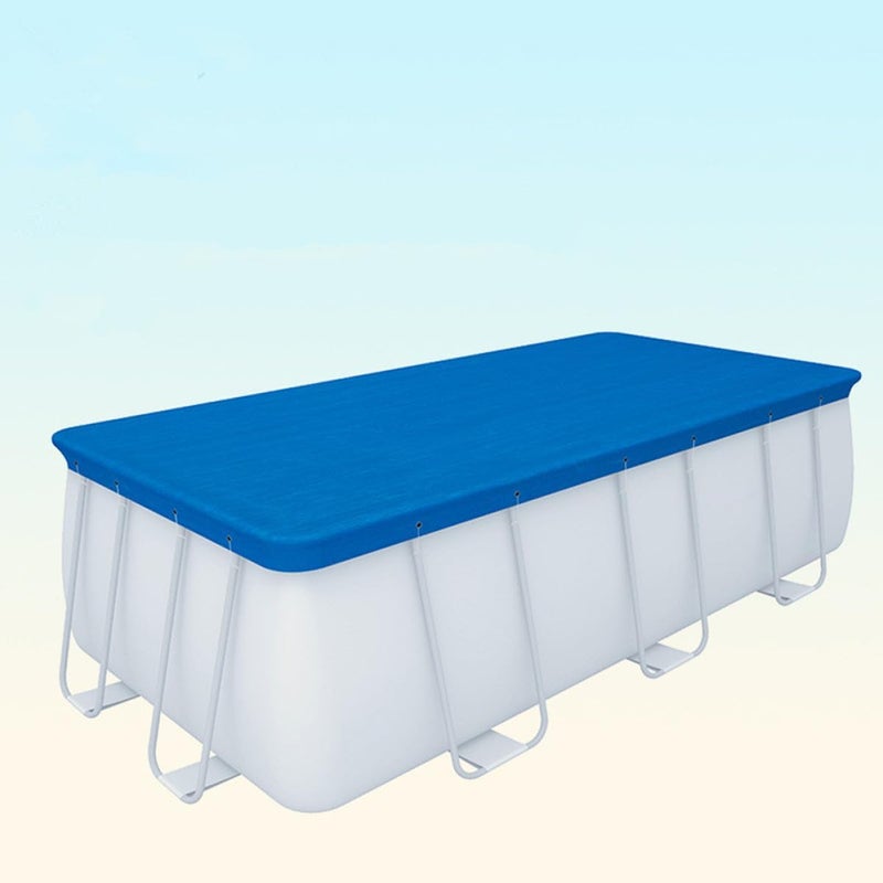 Ciieeo Pe Pool Cover Pool Rain Cover Waterproof Pe Fabric Weaving Rectangle 300x201x66cm Outdoor Dustproof Protective Tarp - Image 2