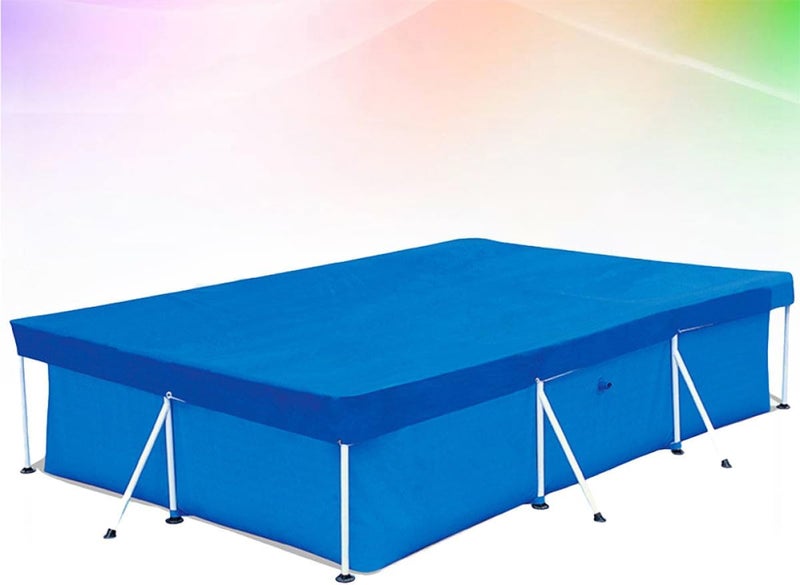 Ciieeo Pe Pool Cover Pool Rain Cover Waterproof Pe Fabric Weaving Rectangle 300x201x66cm Outdoor Dustproof Protective Tarp - Image 5