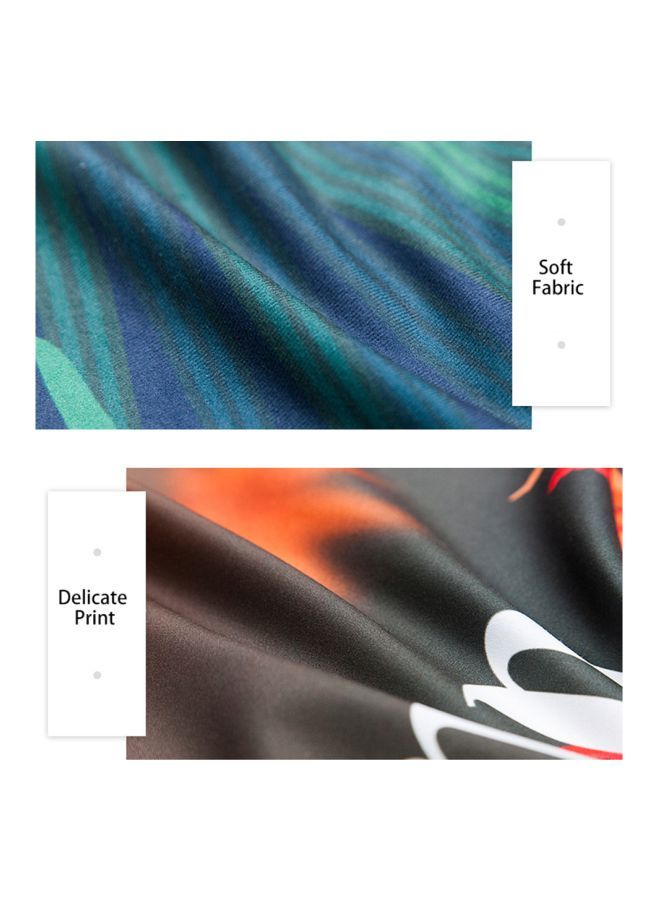 نيبمينينت بساط زينة يعلق على الحائط بطبعة رسومات بوهيمية أبيض/أزرق/وردي 30x1.5x20سم - Image 2