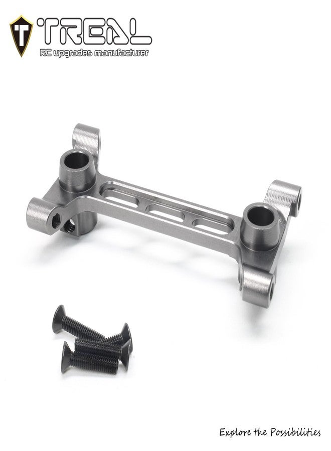TREAL Aluminum 7075 Rear Chassis/Shock Tower Brace, Rr Chass Shock Tower Frame for SCX10 III Jeep JLU Wrangler(Gray) - Image 2