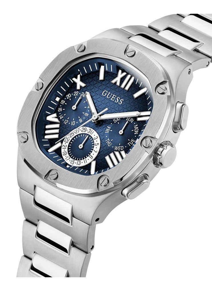 GUESS GUESS GW0572G1 – Elevate Your Style with a Sleek Silver-Tone Multi-Function Watch  - Image 2