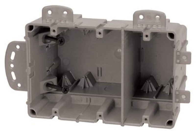 Southwire MSBMMT3G 3 Gang Multi Mount Device Box with Depth Adjustable Heavy Duty 42lb Gray