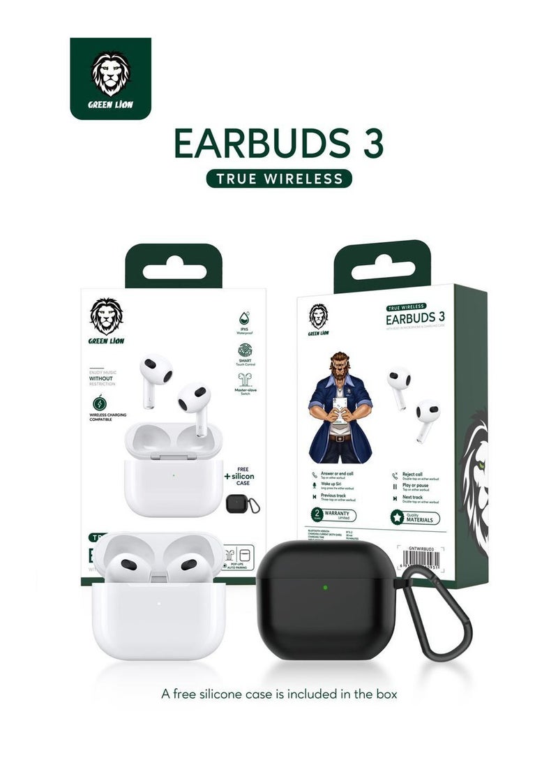 GREEN LION - Earphone Wireless Bluetooth Touch Control Sport Headset Stereo Earbuds - Image 1