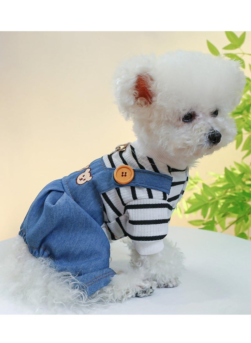 A.M Dog Winter Warm Coat Pet Clothes for Small Medium Dogs Puppy Pajamas Shirts Jumpsuit Bib Overalls Pants Cold Weather Dog Sweater One Piece Outfits Cat Clothes Dog Jacket Chihuahua Yorkie Costume - Image 1
