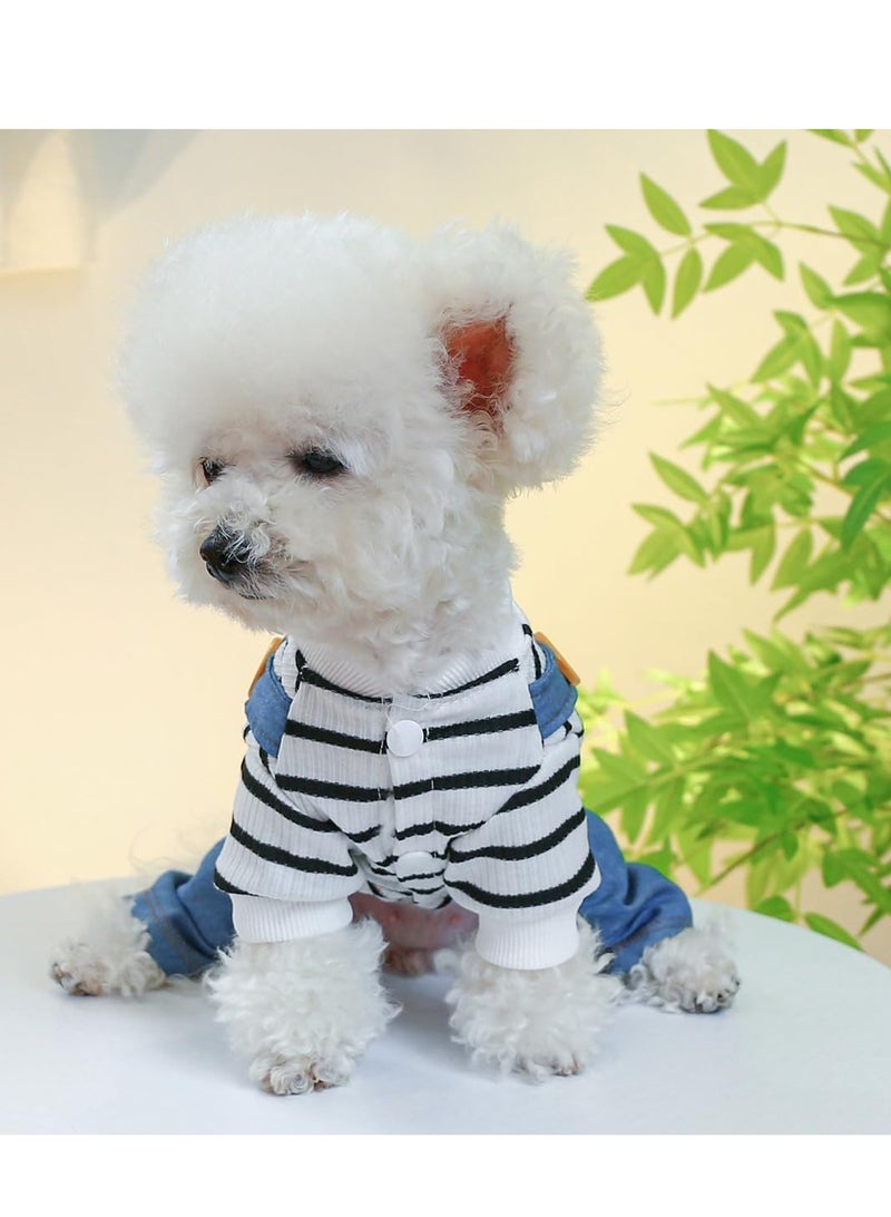 A.M Dog Winter Warm Coat Pet Clothes for Small Medium Dogs Puppy Pajamas Shirts Jumpsuit Bib Overalls Pants Cold Weather Dog Sweater One Piece Outfits Cat Clothes Dog Jacket Chihuahua Yorkie Costume - Image 2