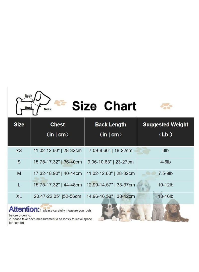 A.M Dog Winter Warm Coat Pet Clothes for Small Medium Dogs Puppy Pajamas Shirts Jumpsuit Bib Overalls Pants Cold Weather Dog Sweater One Piece Outfits Cat Clothes Dog Jacket Chihuahua Yorkie Costume - Image 4