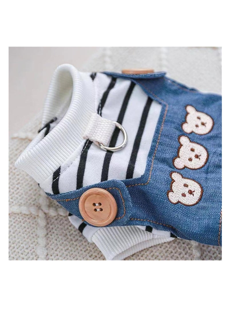 A.M Dog Winter Warm Coat Pet Clothes for Small Medium Dogs Puppy Pajamas Shirts Jumpsuit Bib Overalls Pants Cold Weather Dog Sweater One Piece Outfits Cat Clothes Dog Jacket Chihuahua Yorkie Costume - Image 5