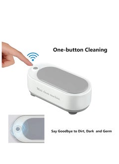 Hi homey Mini Ultrasonic USB-Cleaning Machine Jewelry Cleaner Portable Professional Cleaning Machine for Eyeglasses Dentures Watches Razors Earrings Necklaces Rings Tools Small Items 300ml Capacity  - Image 3