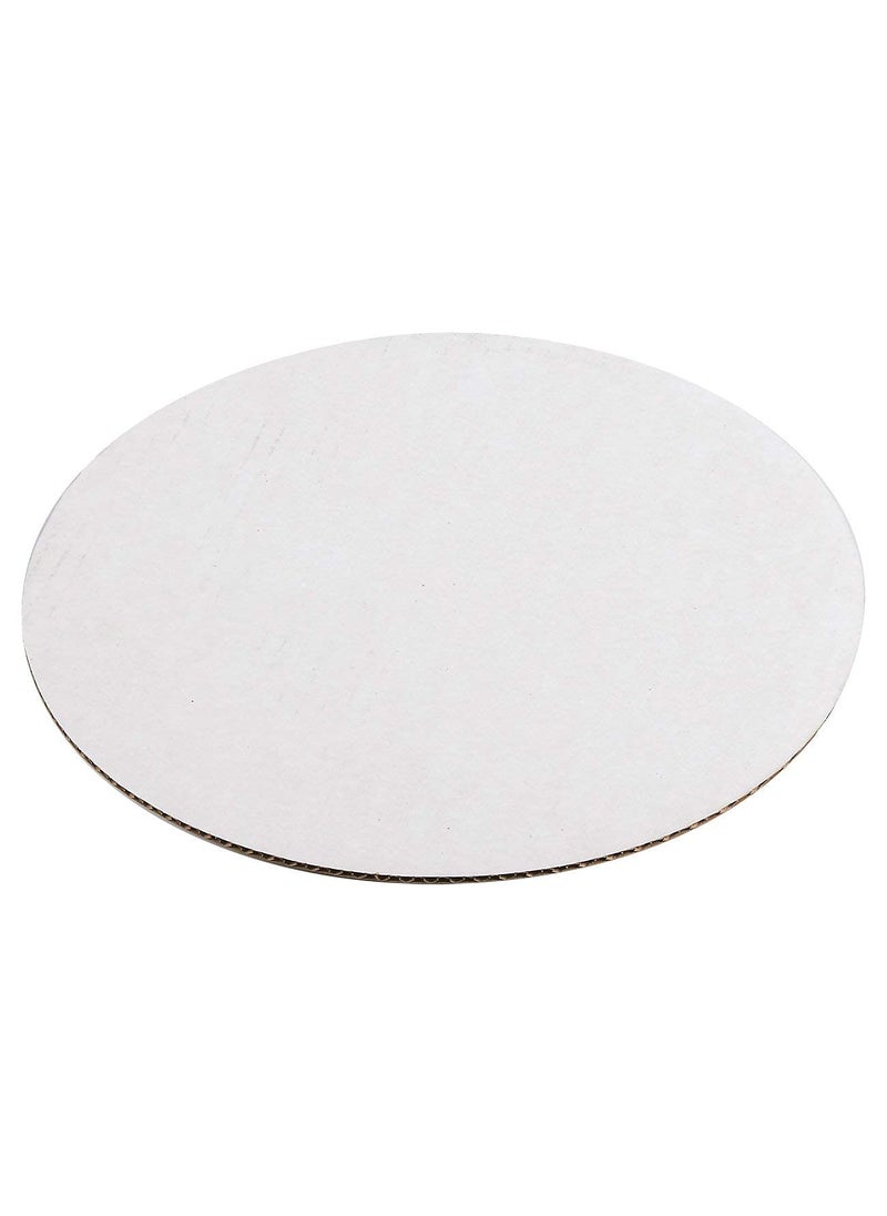 BAKING SET Baking Set Cake Base 12 INCH Silver Premium Cake Corrugated Cake Board 5Pieces Silver  - Image 1