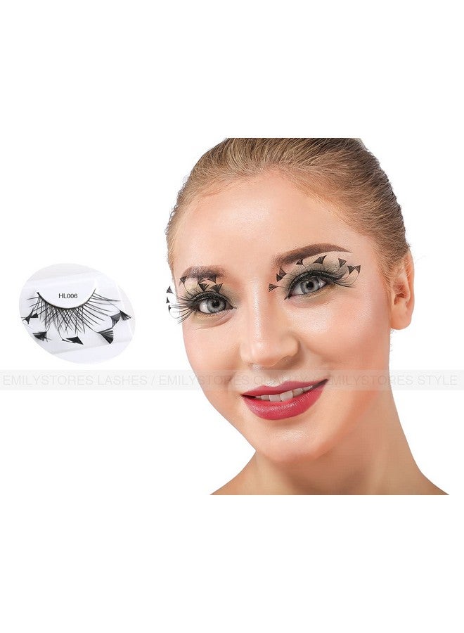 إميليستورز زي العنكبوت من الريش الصناعي للهالوين، زوج واحد من رموش الهالوين السوداء - Image 2