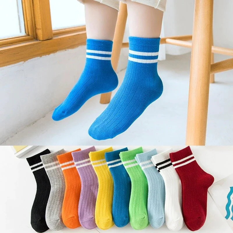 بي جي كي 10 Pairs Children's Circle Patterned Socket Socks