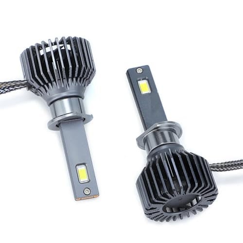 Audio Wheels H1 LED Headlight Bulbs – 160W High-Performance Lighting, 16,000 Lumens Ultra-Bright Output, 6000K Cool White Glow for Superior Visibility and Enhanced Driving Safety. - Image 2