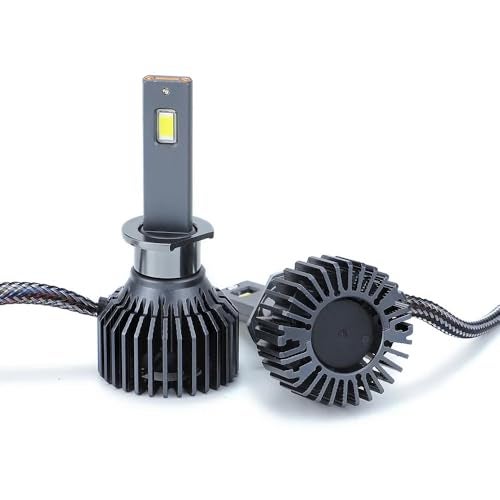 Audio Wheels H1 LED Headlight Bulbs – 160W High-Performance Lighting, 16,000 Lumens Ultra-Bright Output, 6000K Cool White Glow for Superior Visibility and Enhanced Driving Safety. - Image 5