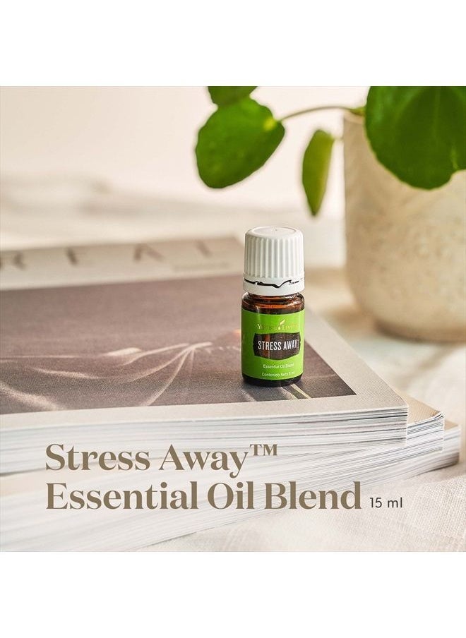 Young Living Stress Away Essential Oil - Relaxing Blend with Lime, Cedarwood, Vanilla & Lavender - 15ml Bottle for Calm & Serenity. Find Peace with Stress Away Essential Oil  - Image 2