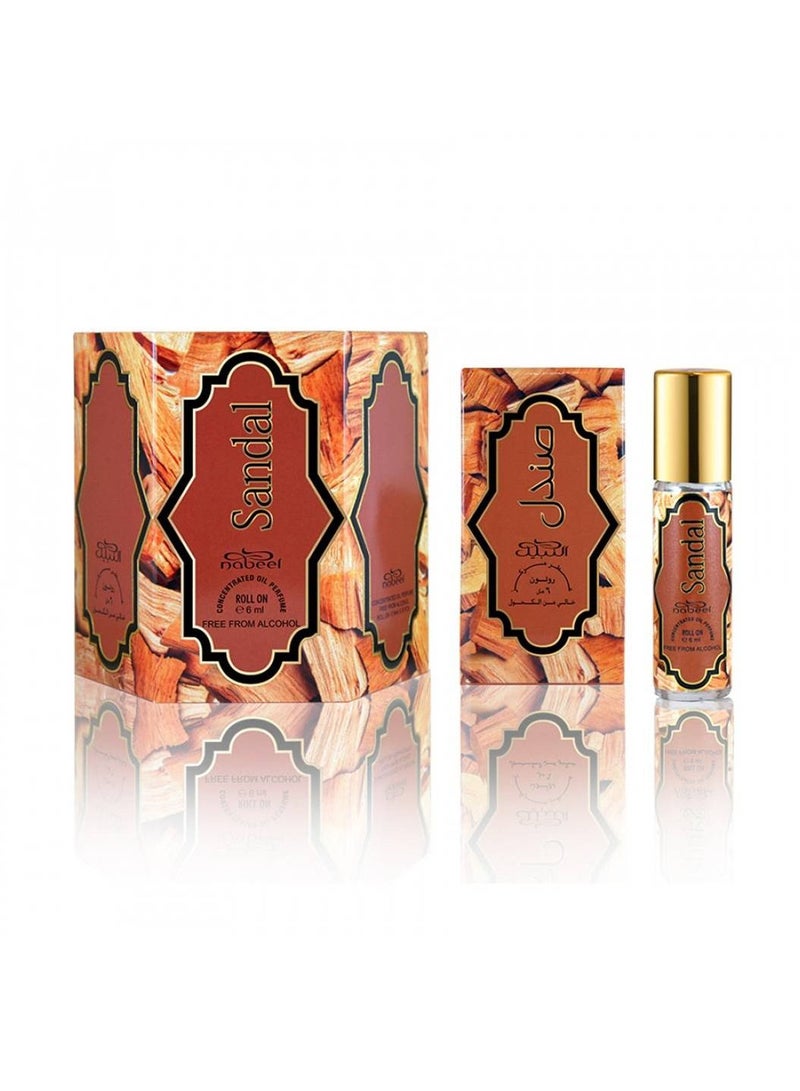 Nabeel Nabeel Sandal Alcohol-Free Roll On Oil Perfume 6 ML - Image 2