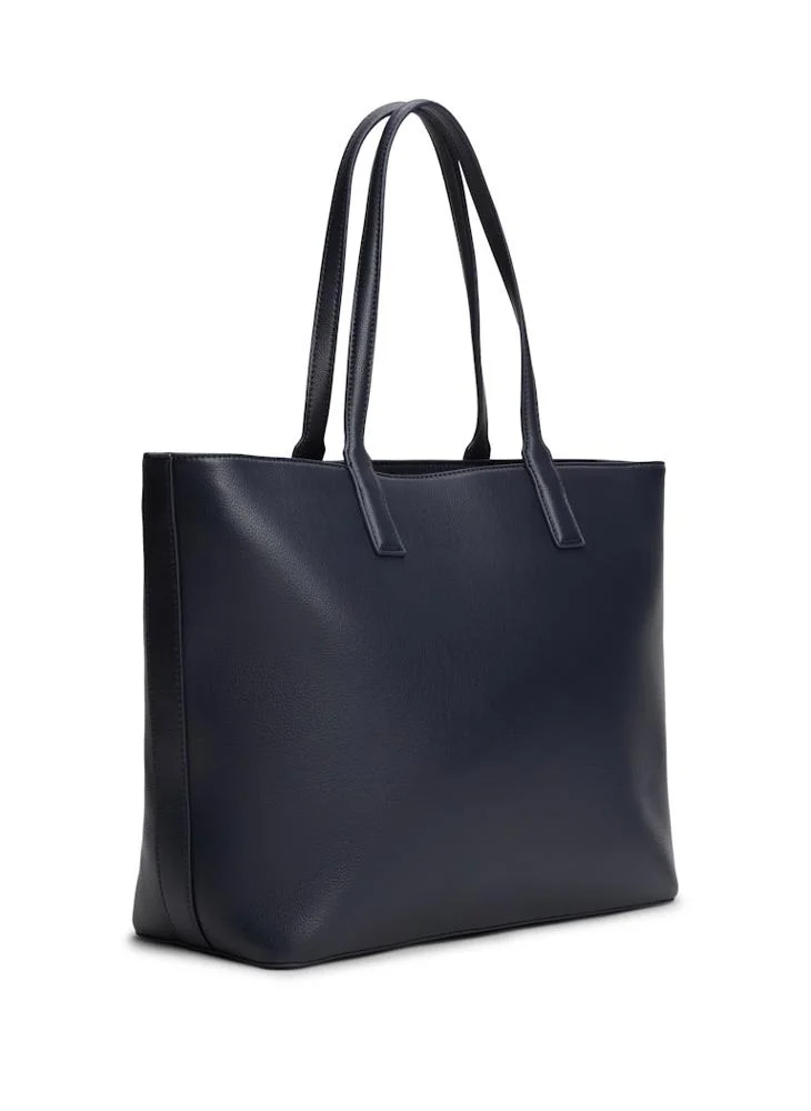 TOMMY HILFIGER Logo Detailed Zip Through Tote