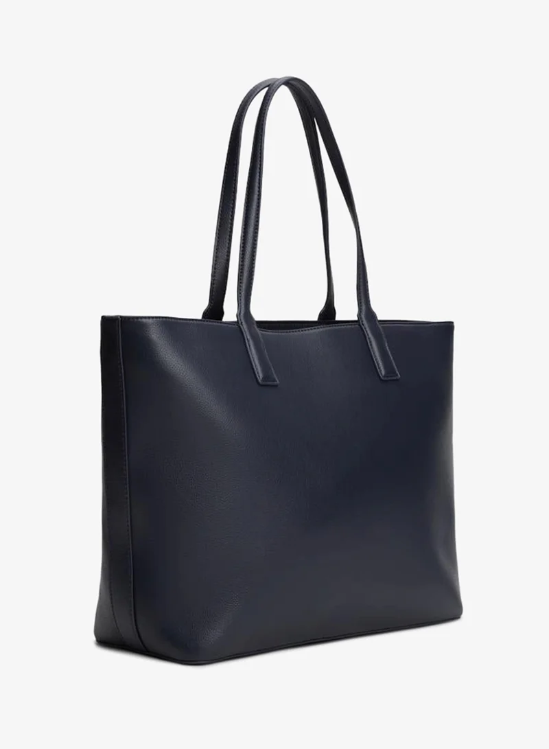 TOMMY HILFIGER  Logo Detailed Zip Through Tote for Women | Best Price UAE