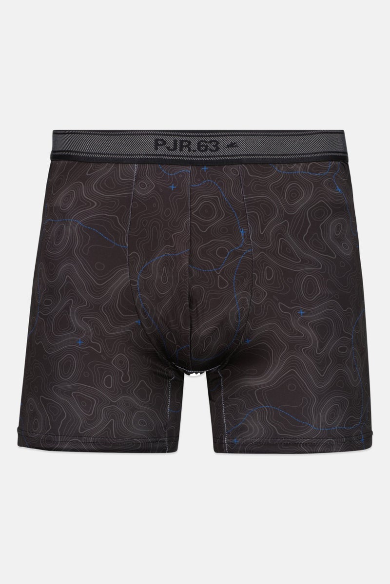 Pajar Men 3 Pieces Brand Logo Boxer Brief, Black  - Image 2