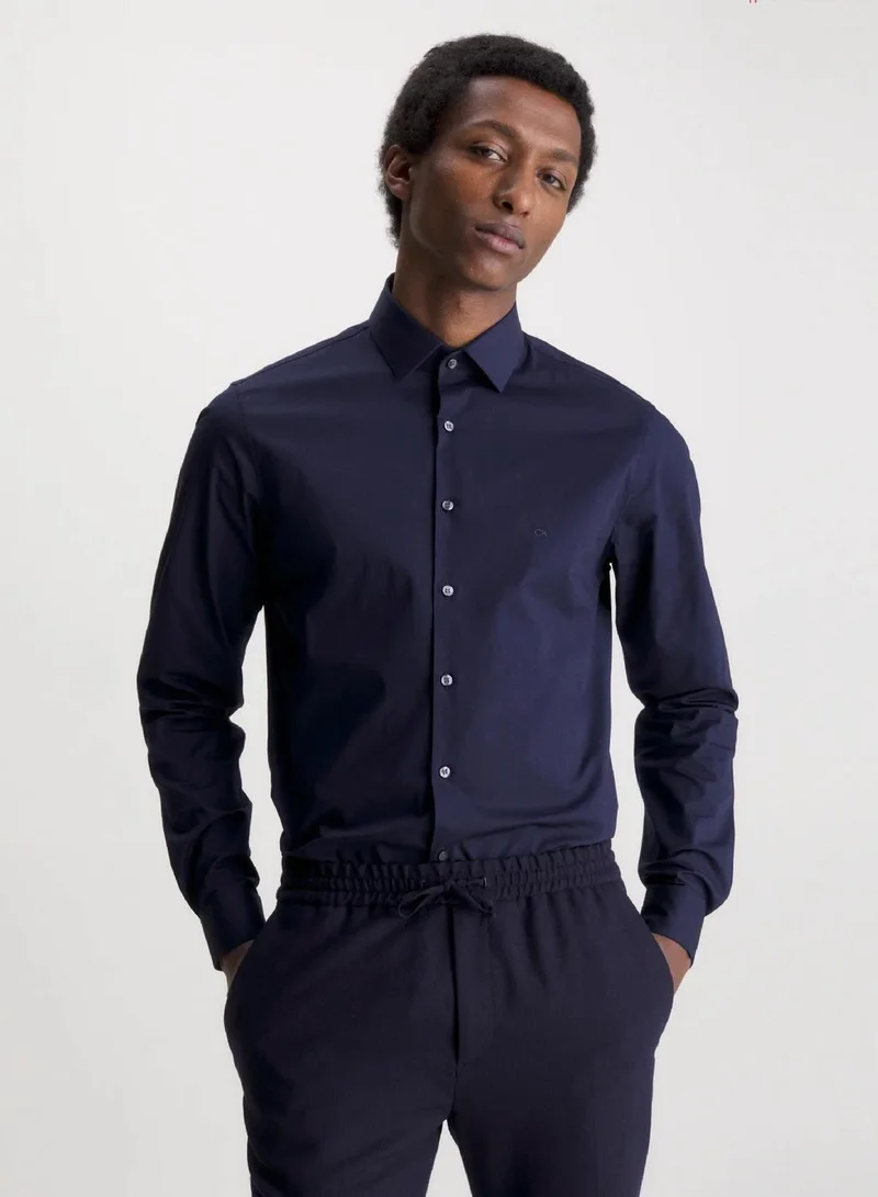 Calvin Klein Slim Poplin Dress Shirt