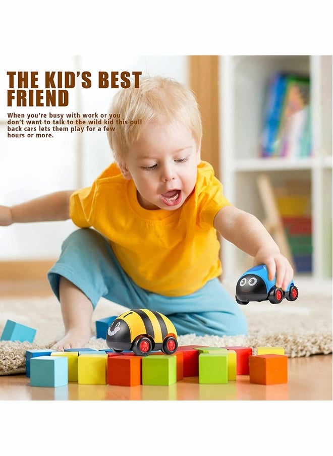 Animal Pull Back Toy Car, Cartoon Animal Type Friction Power Toy Car Game Set, Push and Back Car Toy, Party Gift, Pull Back Car Gift for Boys and Girls Over 3 Years Old (4 Pieces)  - Image 4