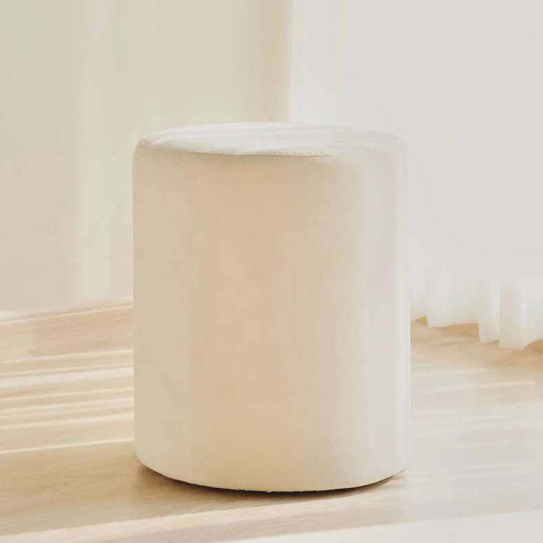 Pan Home Rubika Pouf 35x35x41cm - Beige - 123CDP9900009 - Image 1