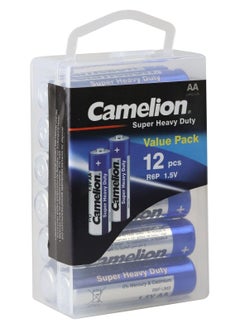 Camelion Camelion Super Heavy Duty R6 AA Zinc-Carbon Batteries – Economical Power (Box of 12)  - Image 1