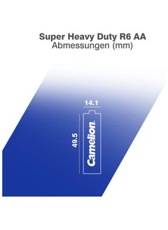 Camelion Camelion Super Heavy Duty R6 AA Zinc-Carbon Batteries – Economical Power (Box of 12)  - Image 2