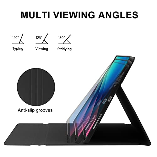 TaIYanG Keyboard Case for iPad Air 13-inch M4/M3/M2/Pro 12.9 (6th&5th Generation), Detachable Bluetooth Keyboard Case with Pencil Holder,Auto Sleep/Wake for iPad Air 13"(2025&2024)/Pro 12.9, Black - Image 4