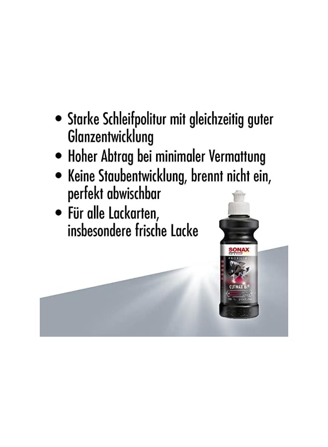 SONAX سونكس بروفيلين كوتماكس 1 لتر ملمع كاشط عالي الفعالية للدهانات المتآكلة والمخدوشة. خالي من السيليكون رقم العنصر 02463000، مزيل الخدوش - Image 3