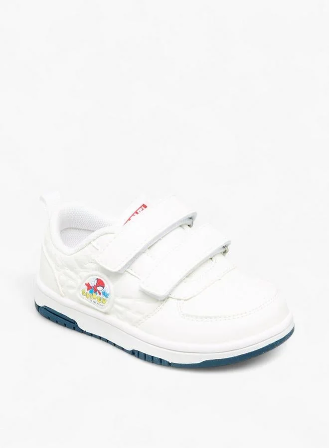 MARVEL Boys Spider-Man Applique Hook and Loop Sneakers