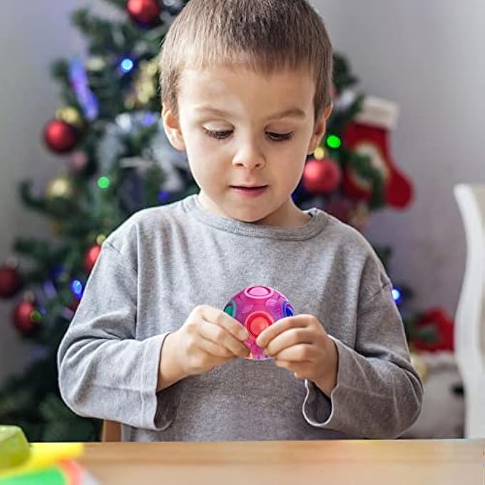 VDEALEN Magic Rainbow Puzzle Ball, Fidget Ball Puzzle Game Fun Stress Relief Magic Ball Thinking Ball Toy for Children, Teens & Adults - Image 5